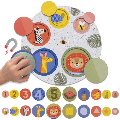 Joc magnetic Taf Toys Puzzle Peek-A-Boo