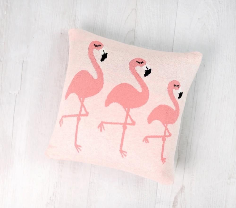 Perna decor bumbac Flamingo Bizzi Growin