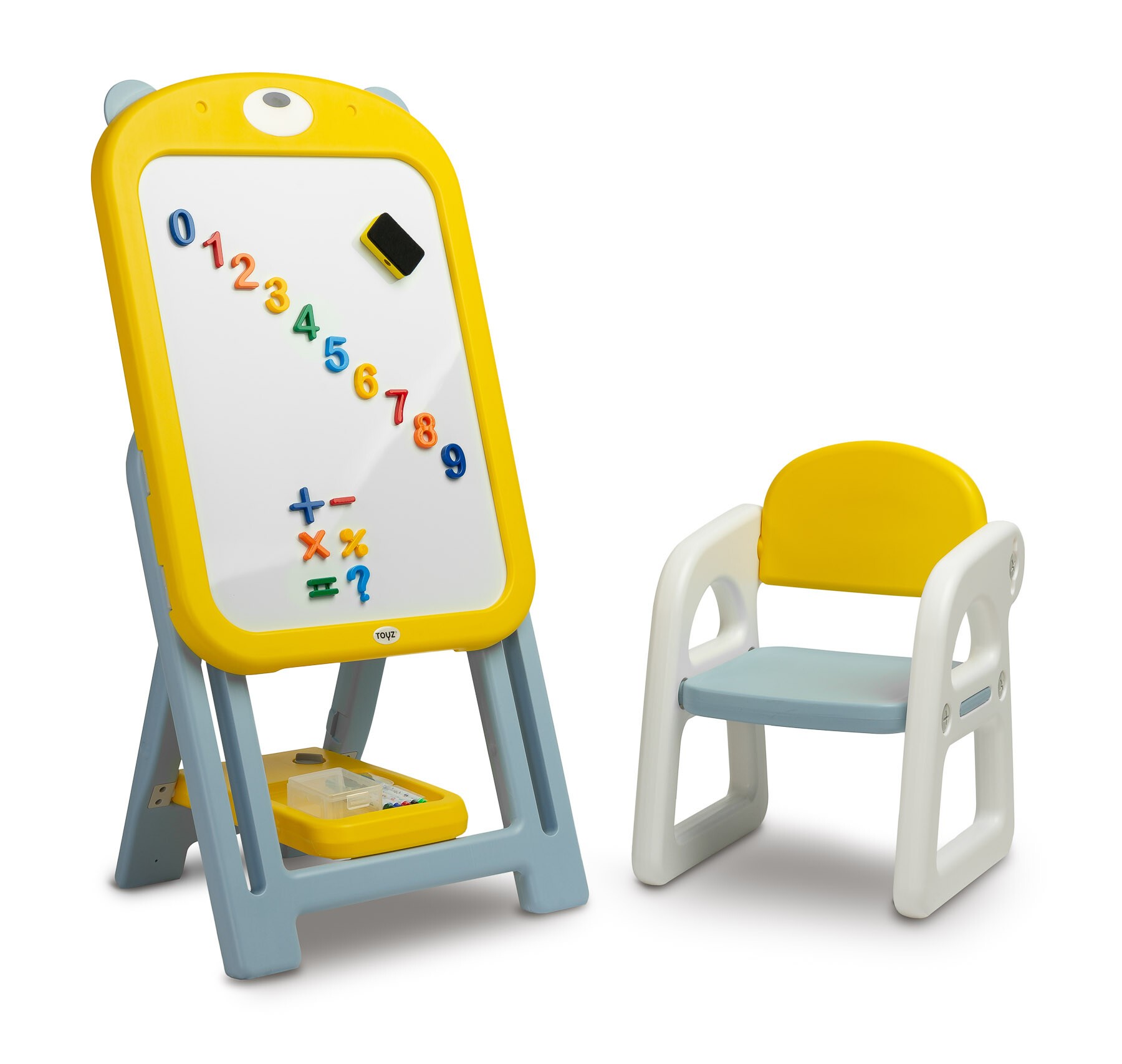 Tabla cu magneti markere si scaunel Toyz TED