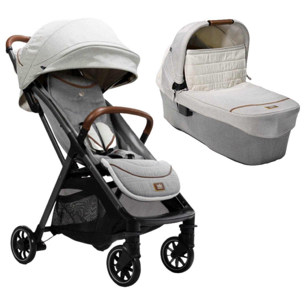 Carucior ultracompact 2 in 1 Joie Parcel Signature Oyster nastere - 22 kg